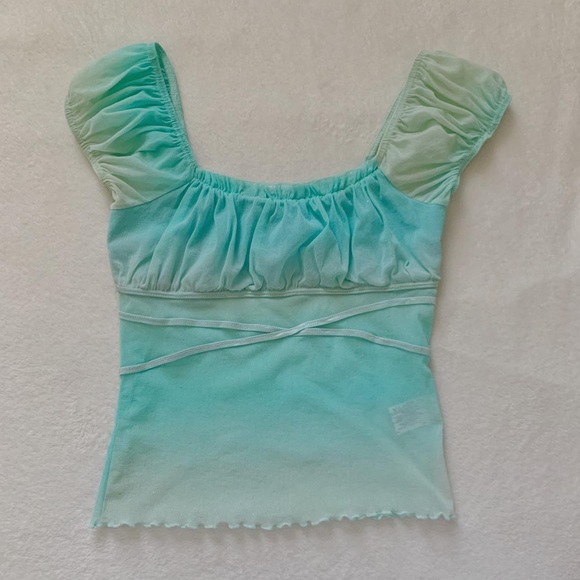 vintage miss selfridge mesh milkmaid top✨ - Picture 1 of 4